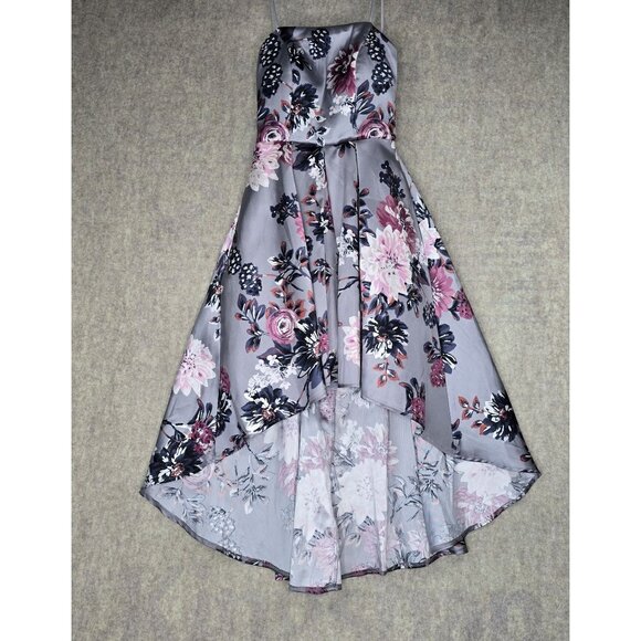 Floral High-Low Spaghetti Strap Dress SIZE 3/4 - Picture 1 of 10